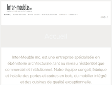 Tablet Screenshot of inter-meuble.com